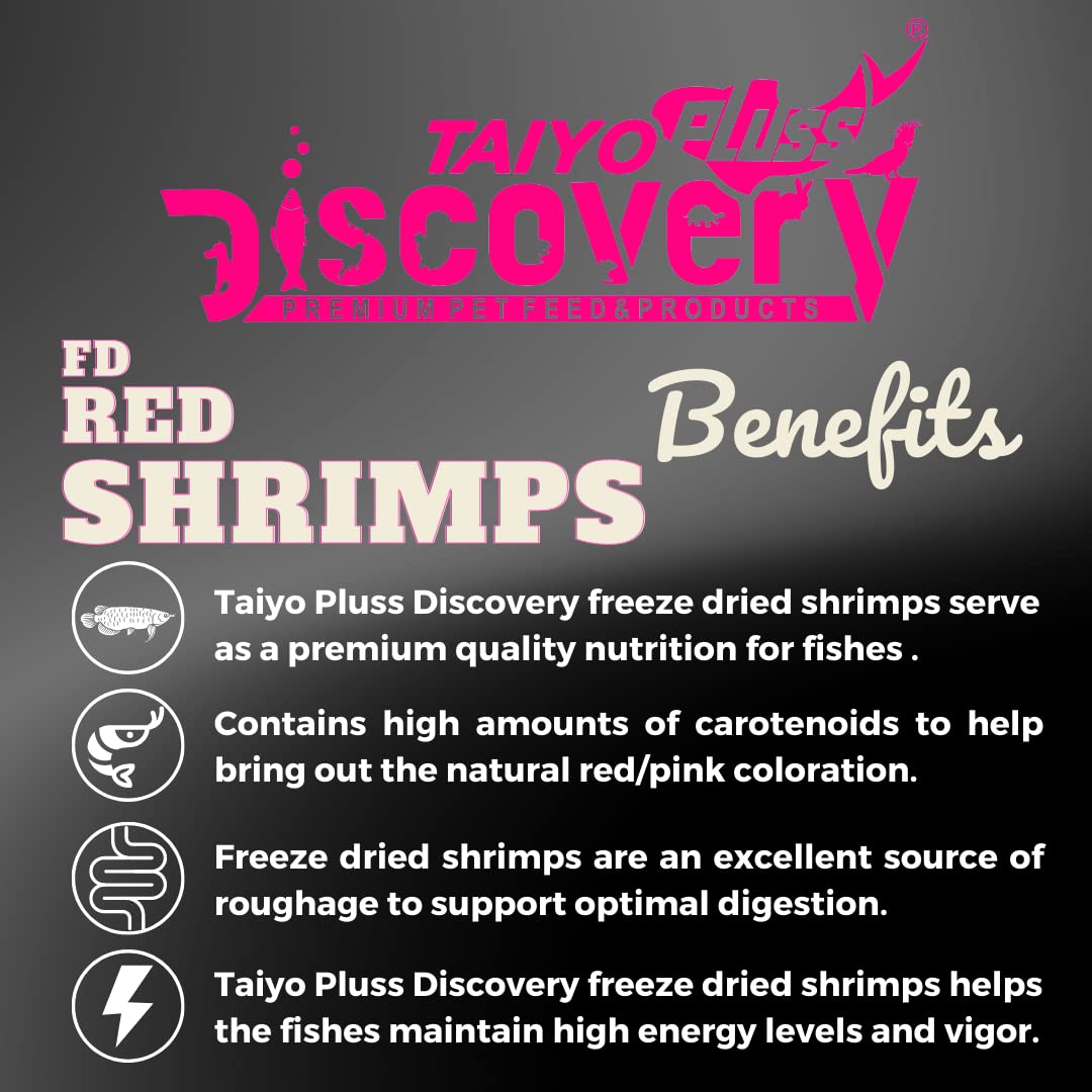 Taiyo Pluss Discovery Freeze Dried Shrimps – E Fish Food 150 grams 2