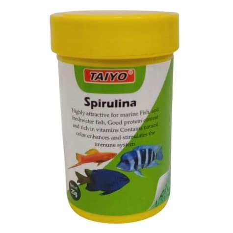 Taiyo Spirulina Flakes Fish Feed 25 Grams – 3