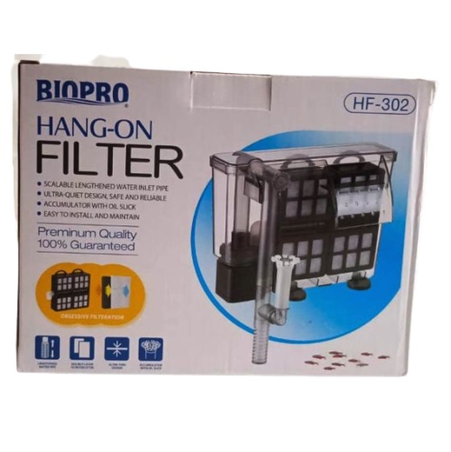 BIOPRO HF-302 Hang on Filter for Fish Aquariums – 5