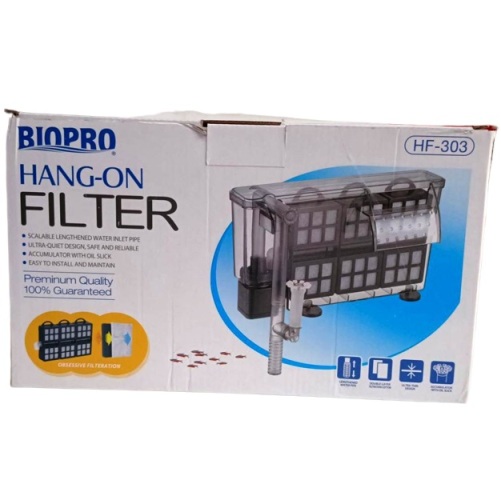 BioPro HF-303 Hang on Filter for Aquariums – 1