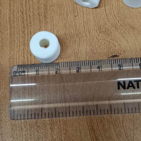 White Ceramic Ring 12 mm x 12 mm Size 250 gram Pack for Aquarium Filter – 4