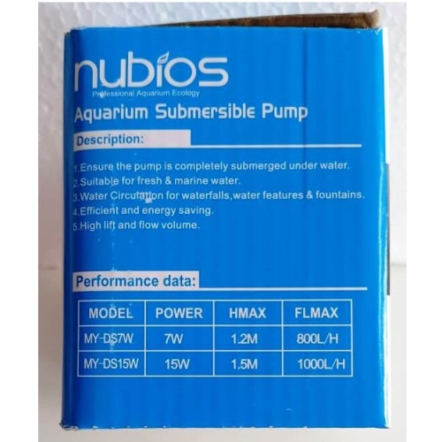 Nubios Aquarium Submersible Pump 15W – 4