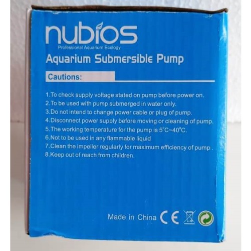 Nubios Aquarium Submersible Pump 20W – 5