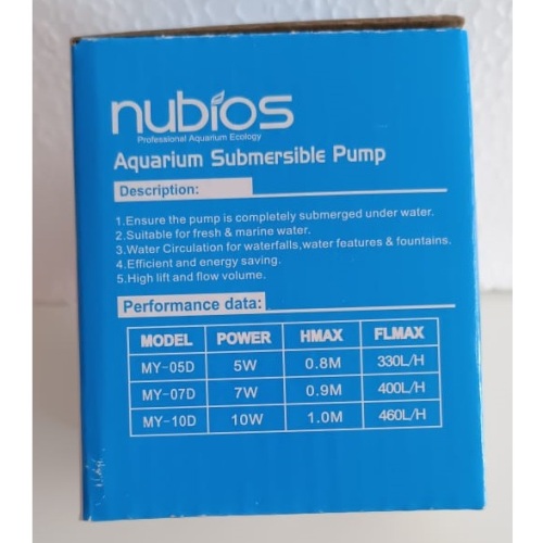 Nubios Aquarium Submersible Pump 7W – 2