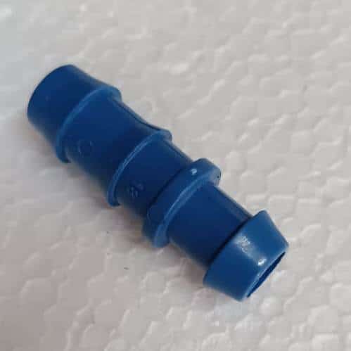 Straight connector for 16 mm hose blue color 2