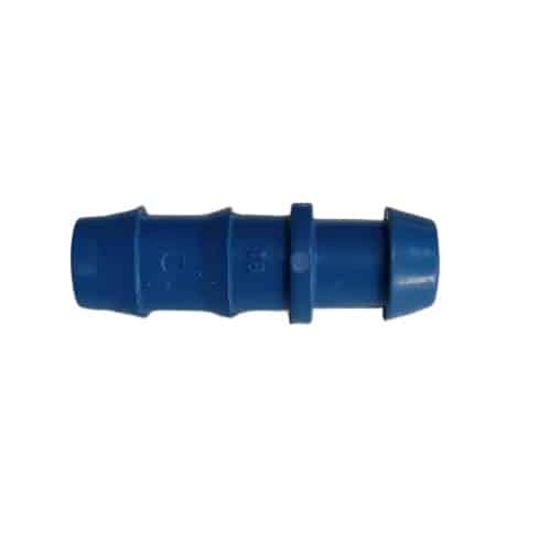 Straight connector for 16 mm hose blue color