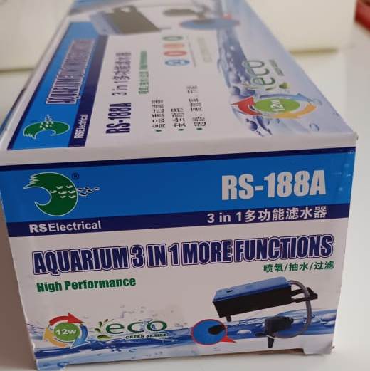 RS ELECTRICAL RS-188A 3 in 1 Top Filter for Aquarium