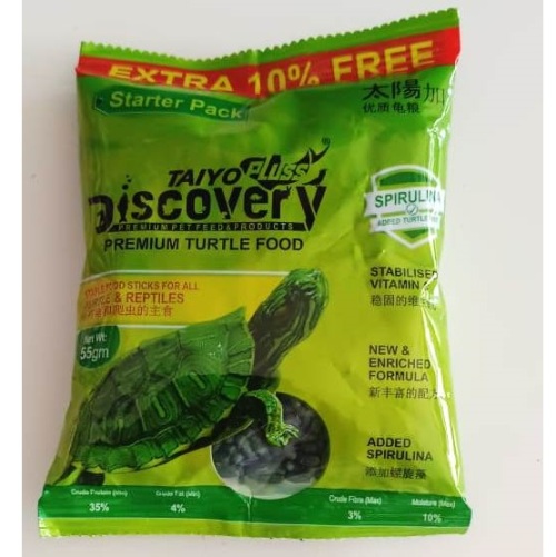 Taiyo Pluss Discovery Premium Turtle Food 55 g starter pack – 1