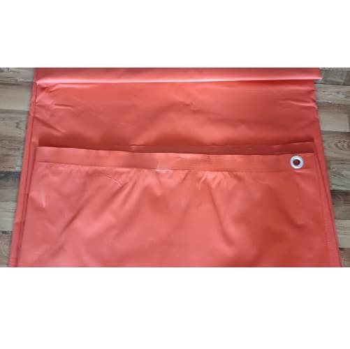 10 x 10 feet 350 GSM PVC Coated Nylon Red color Sheet for Fish Pond – 3