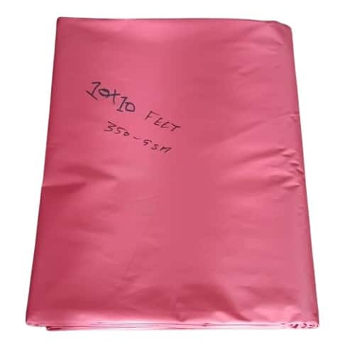 10 x 10 feet 350 GSM PVC Coated Nylon Red color Sheet for Fish Pond