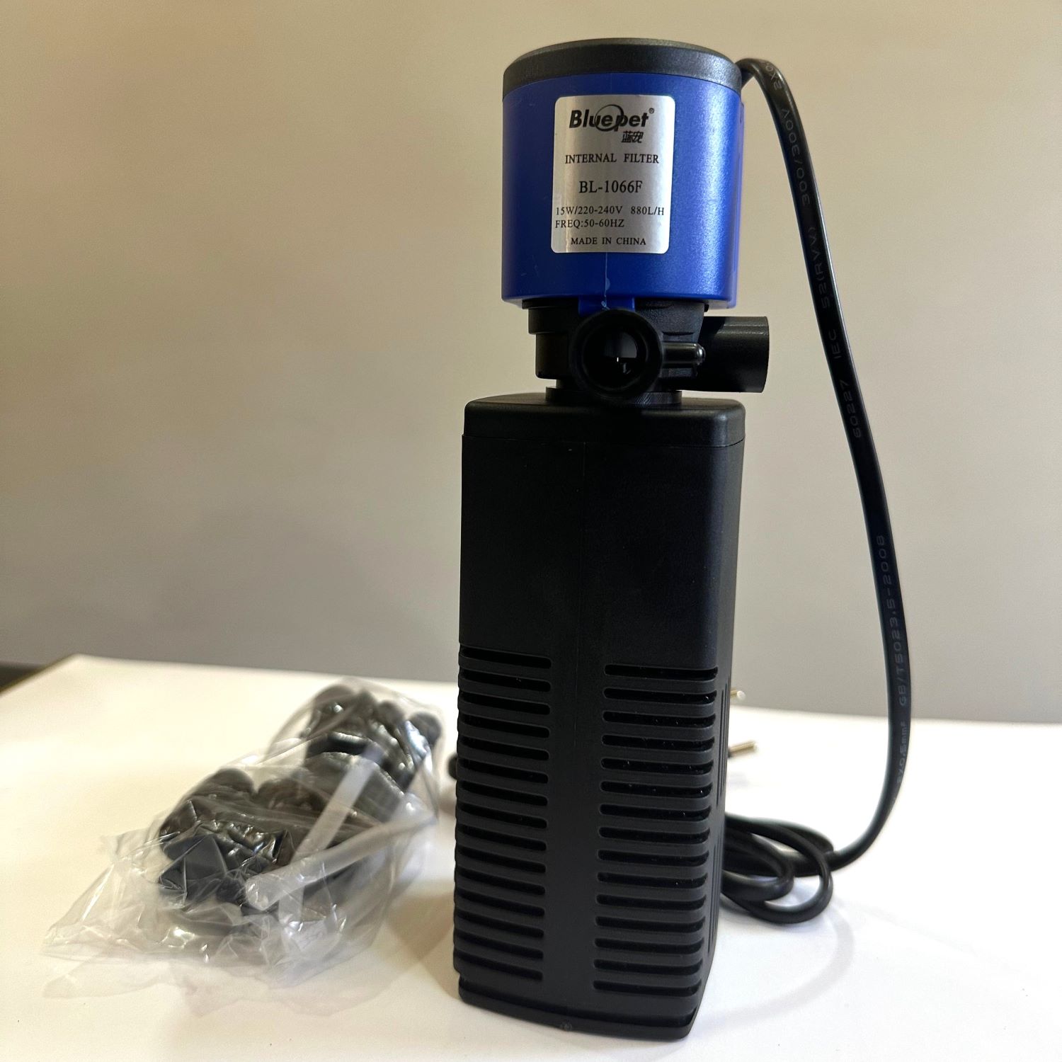 Blue Pet BL-1066F Aquarium Internal Filter 15 Watts