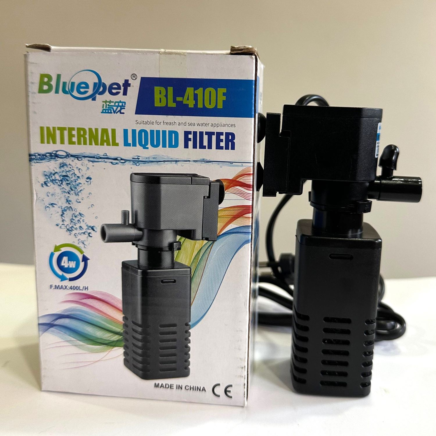 Blue Pet BL-410F Aquarium Internal Filter - 4 watts