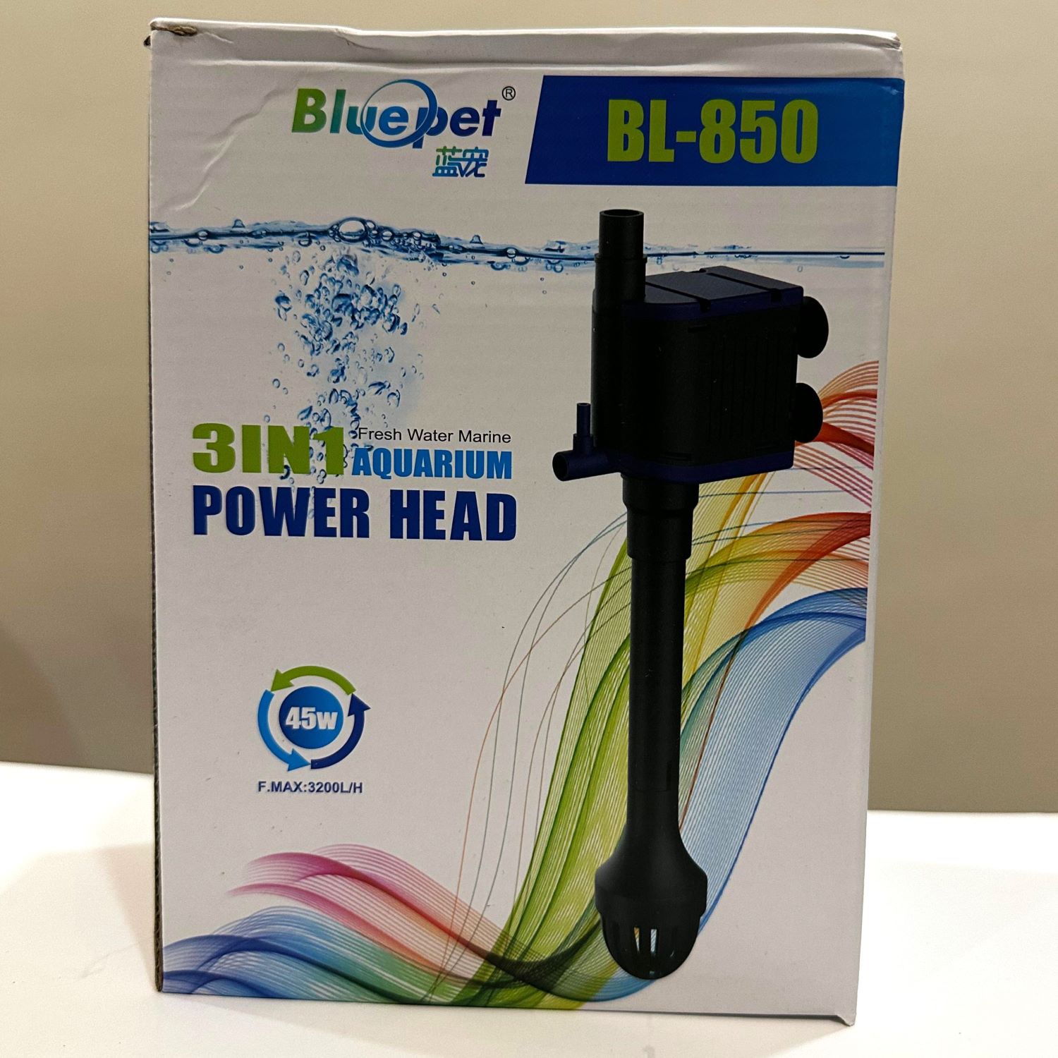 Blue Pet BL-850 Aquarium Power Head 3 in 1 - 45 watts