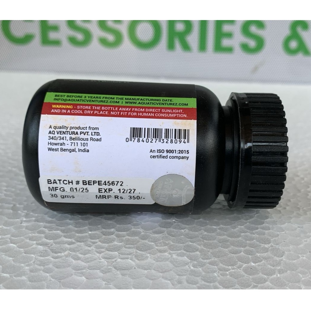 Aquatic Venturez Betta Pellets Fish feed- 30 gram bottle Onyx