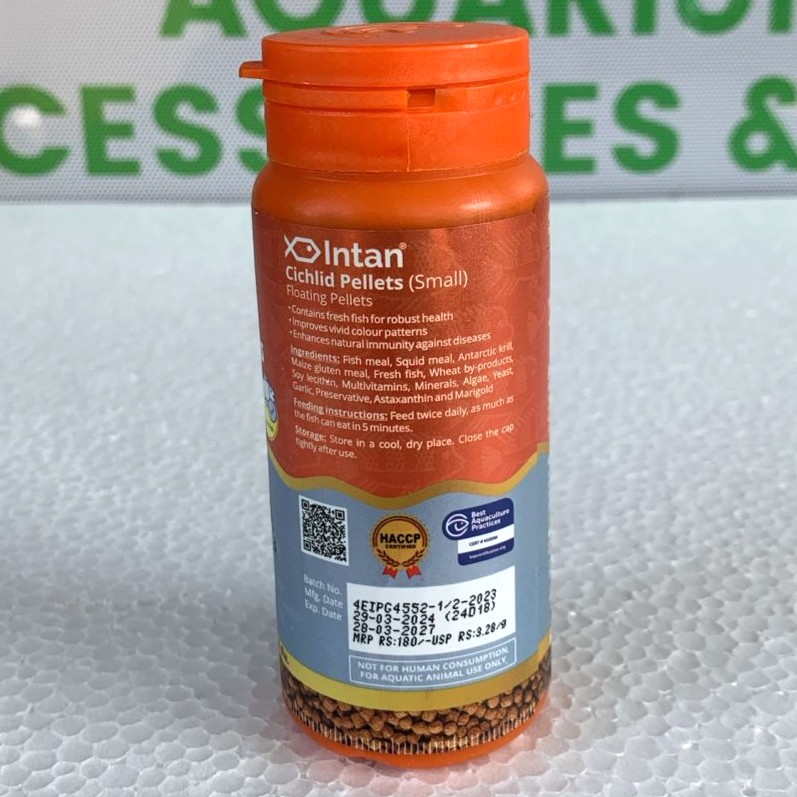 Intan Cichlid Pellets 2mm size 55 gram bottle